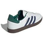 Кроссовки Adidas Samba OG Black White Collegiate Green, белый - фото 3