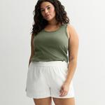 Джемпер с круглым вырезом Juniors plus size So, Drew Green - фото