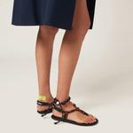 Шнурковый браслет MIU MIU, черный - фото 4