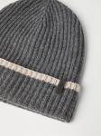 Кашемировая шапка бини Brunello Cucinelli, серый - фото 2
