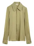 Шелковая рубашка AMI Paris, зеленый - фото