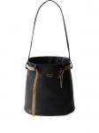 Prada сумка-ведро с пряжкой, черный - фото