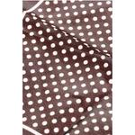 Шелковый нагрудный платок в горошек Dsquared2, коричневый - фото 2