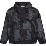 Hooded Overshirt STONE ISLAND, серый - фото