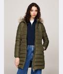 Пуховик Tommy Jeans Slim Fit, зеленый - фото