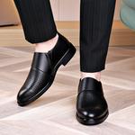 Мужские туфли Mulinsen черные с ажурными вставками - фото 9