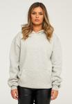 Толстовка behype Kapuzenpullover BHPERTH Basic Oversize Einfarbig, серый меланж - фото