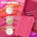 Прессованные румяна Buttermelt NYX Professional Makeup, Getting Butta (cool glowy pink) - фото 4