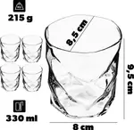 Стакан для напитков и напитков 330 мл 4 шт. KADAX - фото 3