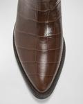Сапоги в стиле вестерн Meghan Croco Partlow, цвет Cioccolato - фото 4