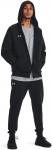 Толстовка Under Armour Rival Fleece с молнией, (001) Black/White - фото 3