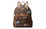 MICHAEL KORS Jet Set Canvas With Leather Backpack Large Women's Brown - фото 2