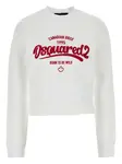 Хлопковая толстовка с логотипом DSQUARED2, белый - фото