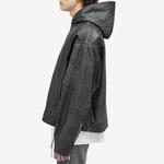 Куртка Cole Buxton Hooded Leather, цвет Cracked Black - фото 3