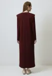 Простое длинное платье Touché Privé, Burgundy - фото 3