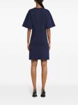 Courrèges платье-футболка мини, синий - фото 4