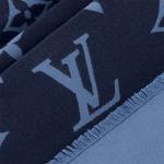 Шарф с монограммой Vivienne Louis Vuitton, синий - фото 3