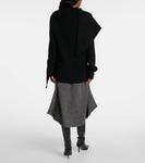 Шерстяной свитер с драпировкой Entire Studios, Black - фото 3