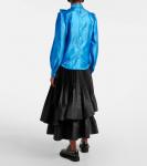 Атласная блузка с бантом Noir Kei Ninomiya, синий - фото 3