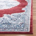 Ковер SAFAVIEH, 92 x 153 см, Brentwood Collection, Red & Ivory, медальонный дистресс-дизайн, без ворса и простой в уходе, идеален для помещений с высокой проходимостью: прихожая, гостиная, спальня (BNT867Q) - фото 4