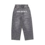 Брюки BAPE 1st Camo Destroyed Loose Fit Denim Pants, Grey - фото