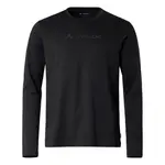 Футболка VAUDE Logo long sleeve, черный - фото 3