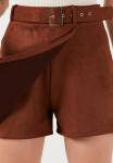 Мини-юбка REGULAR FIT LELA, коричневый - фото