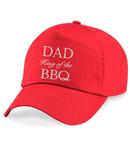 Кепка Dad King Of BBQ 60 SECOND MAKEOVER, красный - фото