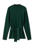 Свитер MANGO VIEIRI, темно-зеленый - фото