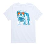 Футболка с рисунком Bulldog для мальчиков 8–20 лет Licensed Character, белый - фото