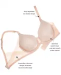 Бюстгальтер Side Smoothing Contour Bra 853281 Wacoal, коричневый/бежевый - фото 9