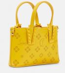 Сумка-тоут Cabata Nano из кожи Christian Louboutin, желтый - фото 4