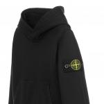 Черная толстовка с капюшоном Stone Island, черный - фото