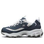 Кроссовки d'lites 1.0 blue/white Skechers, синий - фото