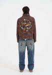Куртка Ed Hardy Leather jacket, Brown - фото 6