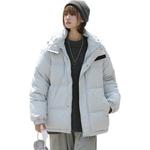 Пуховик унисекс WARRIOR, серый - фото 10