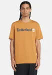 Футболка с линейным логотипом Timberland, Wheat Boot - фото