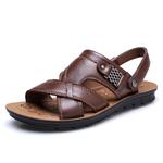 Пляжные шлепанцы мужские черные EGCHI, желто-коричневые - фото 8