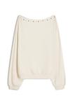 Джемпер Bershka Jumper, Beige - фото 4