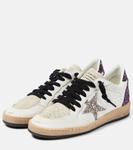 Кожаные кроссовки Ball Star Golden Goose, White/Eggnog/Cabernet - фото 4