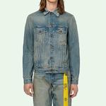 Куртка arrow denim jacket denim blue Off-White, синий - фото 3