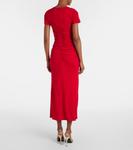 Платье миди с рюшами Carolina Herrera, Herrera Red - фото 3