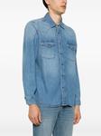 FRAME джинсовая рубашка в стиле вестерн, синий - фото 3