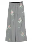 Брюки с цветочной вышивкой Bed J.W. Ford, серый - фото