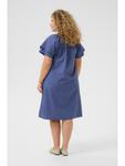 Платье свободного кроя KCirsa цвета синий индиго KAFFE curve - фото 2