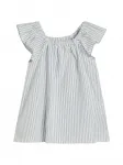 Полосатый топ с блестками Brunello Cucinelli Kids, белый - фото 2