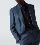 Хлопковая рубашка с добавками Zegna, темно-синий - фото 5