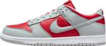 Мужские кроссовки Nike Dunk Low Retro, Varsity Red Silver White - фото
