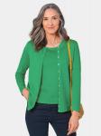 Вязаный кардиган Goldner, зеленый - фото 2