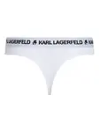 Трусы-стринги с логотипом KARL LAGERFELD, белый - фото 2